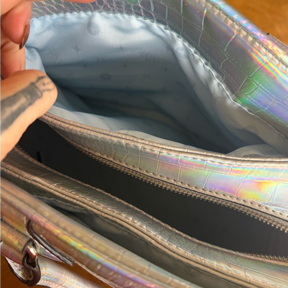 Never used Paris Hilton Holographic Croc-Embossed Women's Bag - Picture 17 of 17